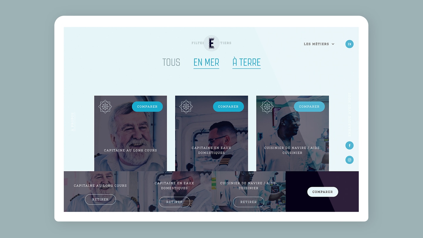 Les Mauvais Garçons - Projet - Embarque - Site web tablette